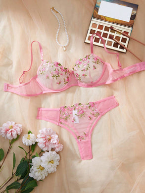 Conjunto de lencería sexy de encaje